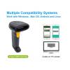 EQuip USB 1D Barcode Scanner with Stand Vonalkódolvasó Black 351020