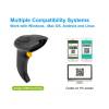 EQuip USB 1D/2D Barcode Scanner with Stand Vonalk&oacute;dolvas&oacute; Black 351021