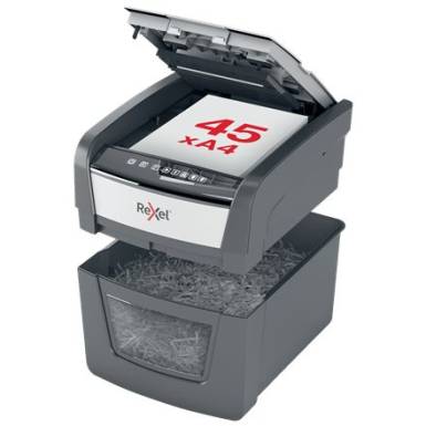 Rexel Optimum AutoFeed 45X Automata Iratmegsemmisítő Black 2020045XEU Rexel Optimum AutoFeed 45X Automata Iratmegsemmisítő Black 2020045XEU
