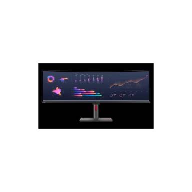 LENOVO Monitor ThinkVision P49w-30, ívelt, 49" 5120x1440 IPS, 32:9, 2000:1, 350cd/m2, 4ms, USB, USB-C, HDMI, DP 63DBRAT1EU LENOVO Monitor ThinkVision P49w-30, ívelt, 49" 5120x1440 IPS, 32:9, 2000:1, 350cd/m2, 4ms, USB, USB-C, HDMI, DP 63DBRAT1EU