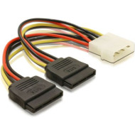 DELOCK Cable Power SATA HDD 2x  4pin male