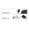 DeLock Optical 3-button mini mouse USB Type-C 2.4 GHz wireless Black 12526