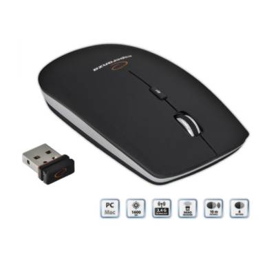 Esperanza Saturn Wireless 4D optical Mouse Black EM120K Esperanza Saturn Wireless 4D optical Mouse Black EM120K
