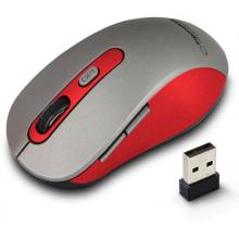 Esperanza Adara Wireless Optical Mouse Grey/Red EM131R