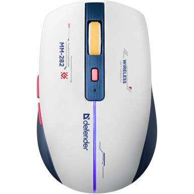 Defender Dila MM-282 Wireless Gaming Mouse White/Blue DEF52282 Defender Dila MM-282 Wireless Gaming Mouse White/Blue DEF52282