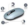 Port Designs Pure MAC Wireless Bluetooth Mouse Pastel Blue 910500