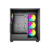 Gembird Fornax X450MAX ARGB Tempered Glass Black CCC-FC-X450MAX