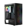 Logic Aramis ARGB Midi Tempered Glass Black AT-ARAMIS-10-0000000-0002