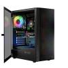 Logic Aramis ARGB Midi Tempered Glass Black AT-ARAMIS-10-0000000-0002