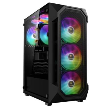 Gamdias Aura GC1 Elite ARGB Tempered Glass Black 16333-12654-40000-G Gamdias Aura GC1 Elite ARGB Tempered Glass Black 16333-12654-40000-G