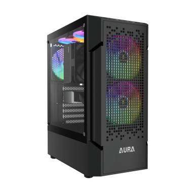 Gamdias Aura GC7 ARGB Tempered Glass Black 16333-442E3-30000-G Gamdias Aura GC7 ARGB Tempered Glass Black 16333-442E3-30000-G