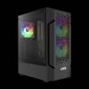 Gamdias Aura GC7 ARGB Tempered Glass Black 16333-442E3-30000-G