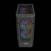 Gamdias Aura GC7 ARGB Tempered Glass Black 16333-442E3-30000-G