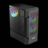 Gamdias Aura GC7 ARGB Tempered Glass Black 16333-442E3-30000-G
