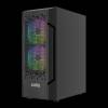 Gamdias Aura GC7 ARGB Tempered Glass Black 16333-442E3-30000-G