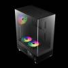 Gamdias Atlas E1 ARGB Tempered Glass Black 16332-924A3-30000-G