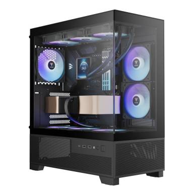 Gamdias Aura GC12 ARGB Tempered Glass Black 16332-622GB-30000-G Gamdias Aura GC12 ARGB Tempered Glass Black 16332-622GB-30000-G
