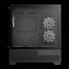 Gamdias Aura GC12 ARGB Tempered Glass Black 16332-622GB-30000-G