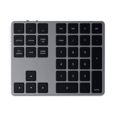 Satechi Aluminum Bluetooth Extended Keypad Space Grey ST-XLABKM Satechi Aluminum Bluetooth Extended Keypad Space Grey ST-XLABKM