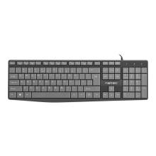 natec Nautilus Keyboard Black/Grey US NKL-1507
