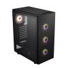 FSP CMT340 Plus fekete glass window POC0000108