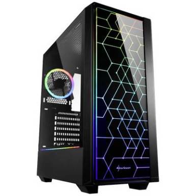Sharkoon RGB LIT fekete ablakos ház 4044951028153 Sharkoon RGB LIT fekete ablakos ház 4044951028153
