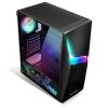 Spirit of Gamer CLONE 4 Black RGB fekete ablakos táp nélküli ATX ház 8902RA