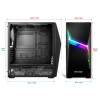 Spirit of Gamer CLONE 4 Black RGB fekete ablakos táp nélküli ATX ház 8902RA