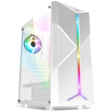 Spirit of Gamer CLONE 3 RGB fehér ablakos táp nélküli ház 8001RAW Spirit of Gamer CLONE 3 RGB fehér ablakos táp nélküli ház 8001RAW