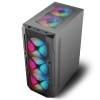 Spirit of Gamer REBEL XT RGB fekete ablakos táp nélküli ház 8502RA
