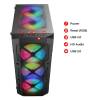 Spirit of Gamer REBEL XT RGB fekete ablakos táp nélküli ház 8502RA