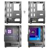 Spirit of Gamer REBEL XT RGB fekete ablakos táp nélküli ház 8502RA