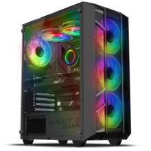 Spirit of Gamer REBEL NX RGB fekete ablakos t&aacute;p n&eacute;lk&uuml;li h&aacute;z 8501RA