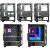 Spirit of Gamer REBEL NX RGB fekete ablakos táp nélküli ház 8501RA