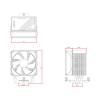 ID-Cooling FROZN A400 ARGB Univerzális CPU Hűtő FROZN A400 ARGB