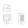 ID-Cooling FROZN A400 Black Univerz&aacute;lis CPU Hűtő FROZN A400 BLACK