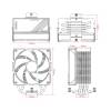 ID-Cooling FROZN A410 ARGB Fehér Univerzális CPU Hűtő FROZN A410 ARGB WHIT