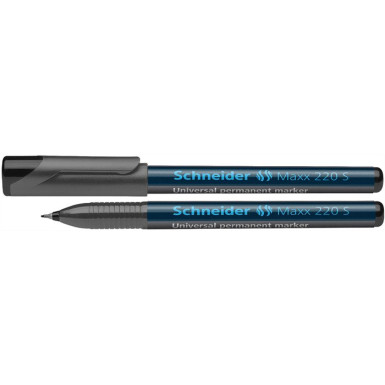 SCHNEIDER Alkoholos marker, OHP, 0,4 mm, SCHNEIDER "Maxx 220 S", fekete