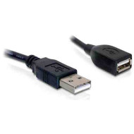 DELOCK Kábel USB 2.0 A-A male to female hosszabbító. 0.15m