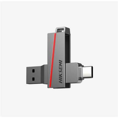 HIKSEMI Pendrive 16GB E307C U3 "Dual Slim" USB 3.2/Type-C, Szürke (HIKVISION) HS-USB-E307C 16G U3 HIKSEMI Pendrive 16GB E307C U3 "Dual Slim" USB 3.2/Type-C, Szürke (HIKVISION) HS-USB-E307C 16G U3