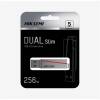 HIKSEMI Pendrive 16GB E307C U3 "Dual Slim" USB 3.2/Type-C, Szürke (HIKVISION) HS-USB-E307C 16G U3
