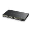 ZYXEL Switch 44x1000Mbps (44xPOE) + 4xGigabit kombó SFP + 2xGigabit SFP, Menedzselhető Rackes, GS2220-50HP-EU0101F GS2220-50HP-EU0101F