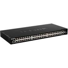 D-LINK Switch 48x1000Mbps + 2x10G + 2xGigabit SFP+ Menedzselhető Rackes, DGS-1520-52/E DGS-1520-52/E