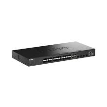 D-LINK Switch 20x1G SFP + 4xSFP + 4x10G SFP+ komb&oacute; Menedzselhethő, DGS-1530-28SC/E DGS-1530-28SC/E