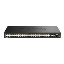 D-LINK Switch 48x1000Mbps(48xPOE) + 4x10G SFP+ Menedzselhethő, DGS-1530-52P/E DGS-1530-52P/E