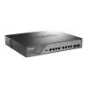 D-LINK Switch 8x1000Mbps(8xPOE) +2xSFP Uplink Fémházas, Surveillance Menedzselhető Rackes 242 Watt POE, DSS-200G-10MPP/E DSS-200G-10MPP/E