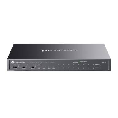 TP-LINK Switch 8x100Mbps(8xPOE+) +2x1000Mbps + 1xGigabit SFP F&eacute;mh&aacute;zas (Omada), DS111P DS111P