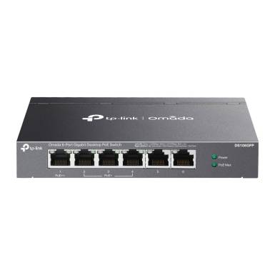 TP-LINK Switch 6x1000Mbps(3xPOE+/1xPOE++) Fémházas (Omada), DS106GPP DS106GPP TP-LINK Switch 6x1000Mbps(3xPOE+/1xPOE++) Fémházas (Omada), DS106GPP DS106GPP