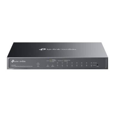 TP-LINK Switch 9x1000Mbps (8xPOE+) +1xGigabit SFP komb&oacute; F&eacute;mh&aacute;zas Easy Smart (Omada), ES210GMP ES210GMP