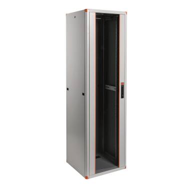 LEGRAND h&aacute;l&oacute;zati rack szekr&eacute;ny, 19`` 26U SZ&Eacute;L: 600 M&Eacute;LY: 800 MAG: 1182 sz&uuml;rke szimpla &uuml;vegajt&oacute; / kid&ouml;nthető h&aacute;tlap MAX: EVO26U6080